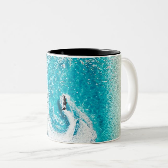 Tasse 2 Couleurs Belles Créatures Océaniques (Devant droit)