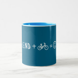 Tasse 2 Couleurs Bend Oregon Plus Bikes Vous Rend Heureux