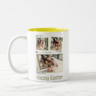 Tasse 2 Couleurs Bénédiction de Pâques Elégante OEufs de Pâques Pho