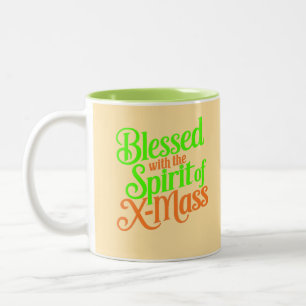 Tasse 2 Couleurs Béni Avec L'Esprit De L'Art numérique De Masse X
