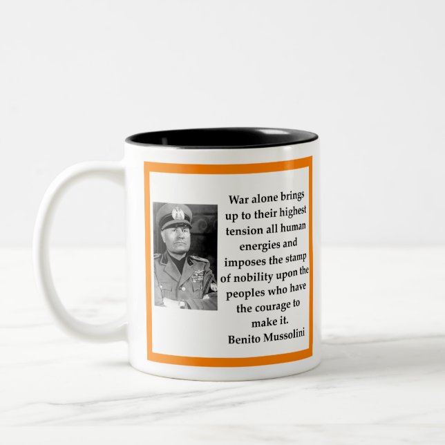 Tasse 2 Couleurs Benito Mussolini (Gauche)