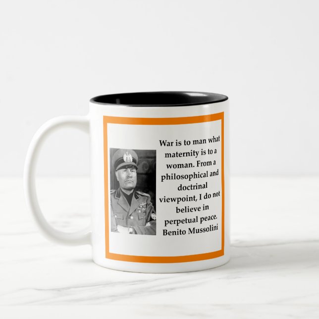Tasse 2 Couleurs Benito Mussolini (Gauche)