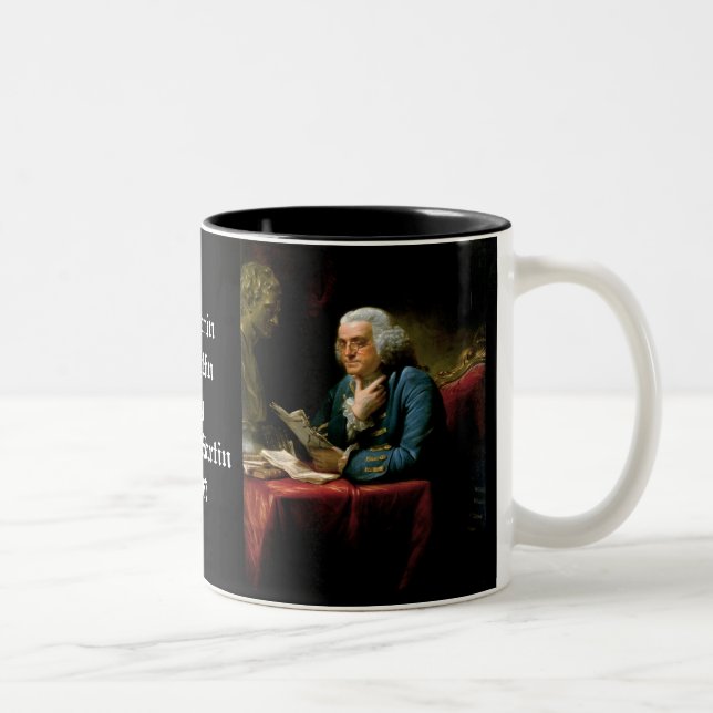 Tasse 2 Couleurs Benjamin Franklin - 1967 Tableau de David Martin (Droit)