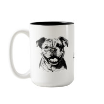 Best Buddy English Bulldog B&W Silohuette