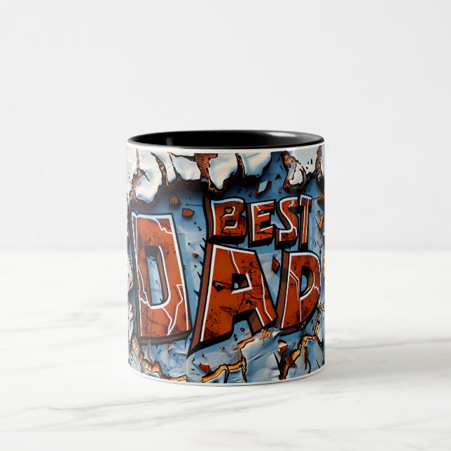 Tasse 2 Couleurs Best dad Two-Tone Coffee Mug (Center)