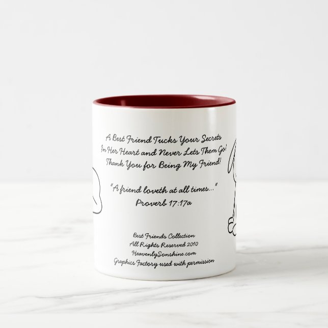Tasse 2 Couleurs Best Friends Collection Secrets (Centre)