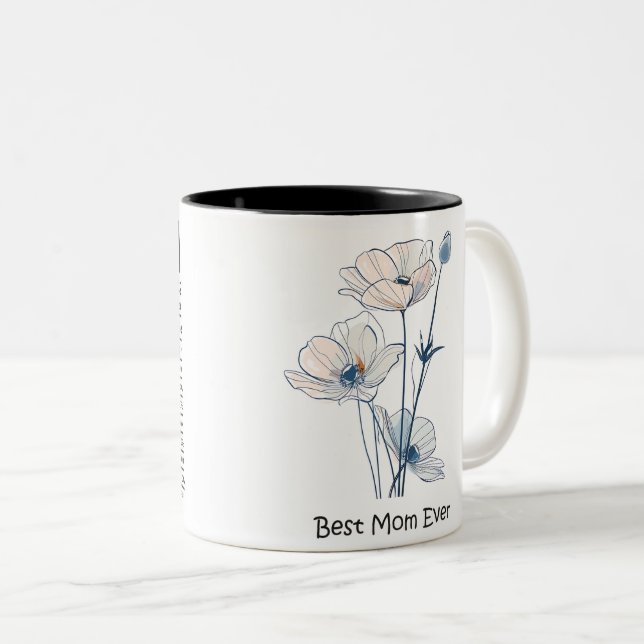 Tasse 2 Couleurs Best Mom Ever Mother's Day (Devant droit)