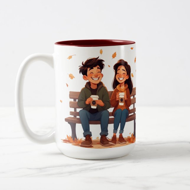 Tasse 2 Couleurs Beste Freundinnen-Tasse (Gauche)