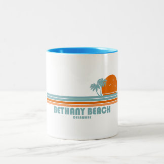 Tasse 2 Couleurs Bethany Beach Delaware Sun Palm Trees