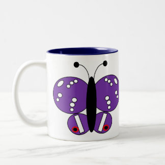 Tasse 2 Couleurs Beurre coloré mignon - Empereur violet