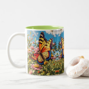 Tasse 2 Couleurs Beurre multicolore 3D Fluttering vibrant