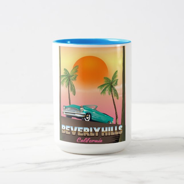 Tasse 2 Couleurs Beverly Hills Californie (Centre)