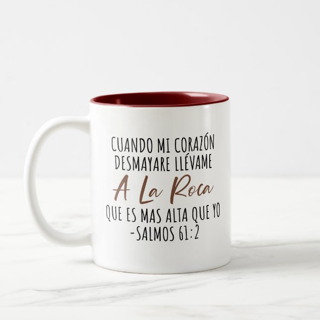 Tasse 2 Couleurs Bible Verse Religieux Jésus chrétien Spirituel (Gauche)