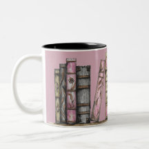 Bibliothèque Vielle Livre Rose Et Horloge