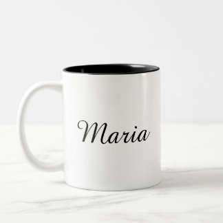 Tasse 2 Couleurs Bicolor Taza personalizada con bonita flor romanti