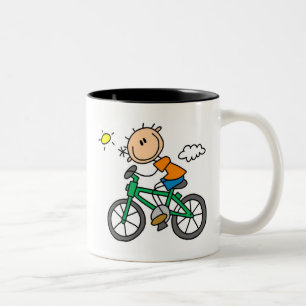 Tasse 2 Couleurs Bicyclette d'équitation - mâle