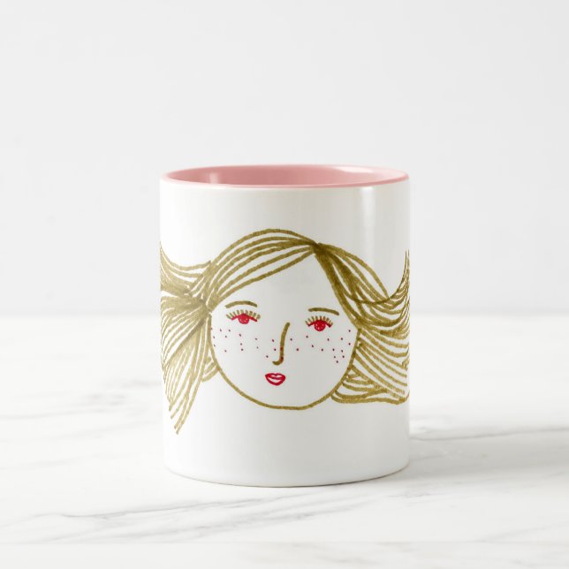 Tasse 2 Couleurs Bicyclette soufflée (Centre)