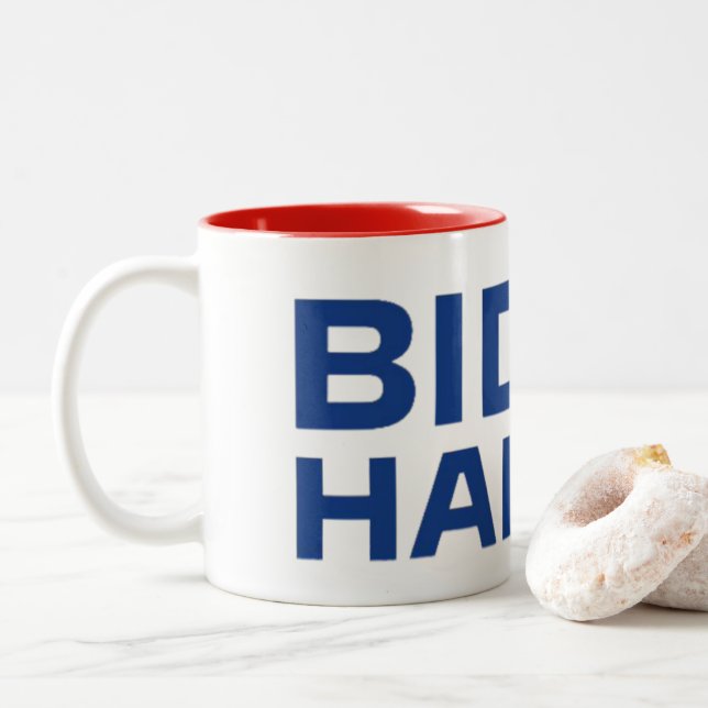 Tasse 2 Couleurs Biden Harris Président Vice-Président (Avec donut)