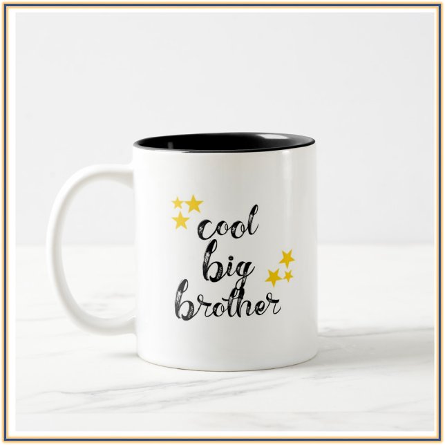 Tasse 2 Couleurs Big Brother cool noir et or (Créateur téléchargé)