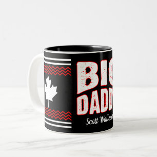 Tasse 2 Couleurs Big Daddy avec Érable Canadien et Votre Nom sur No