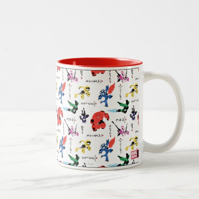 Tasse 2 Couleurs Big Hero 6 Motif de combat (Droit)