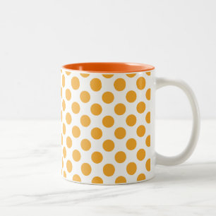 Tasse 2 Couleurs Big Orange Dots