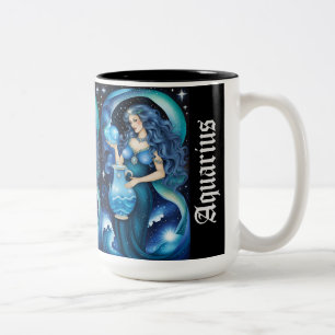 Tasse 2 Couleurs Bijoux Galaxie Zodiac Aquarius