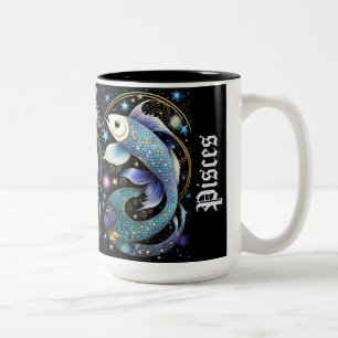 Tasse 2 Couleurs Bijoux Galaxie Zodiac Pisces