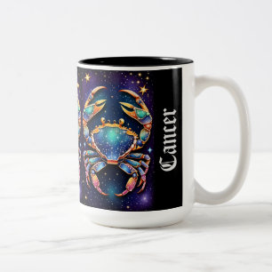 Tasse 2 Couleurs Bijoux Galaxie Zodiaque Cancer
