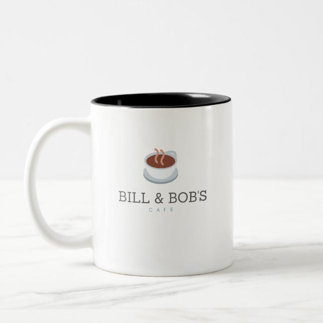Tasse 2 Couleurs Bill et Bob's Cafe - Reprise Sobriété émotionnelle (Gauche)