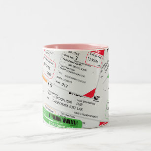 Tasse 2 Couleurs Billets avion