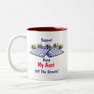 Tasse 2 Couleurs Bingo-test de soutien