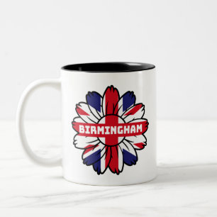 Tasse 2 Couleurs Birmingham Union Jack Sunflower British Pride