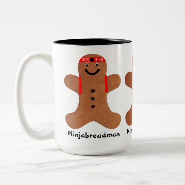 Tasse 2 Couleurs Biscuit Ninjabreadman (biscuit) (Gauche)