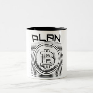 Tasse 2 Couleurs Bitcoin - Plan Сrypto