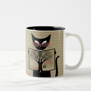Tasse 2 Couleurs Black Cat Lit pour tuer un livre de Mockingbird