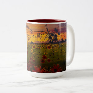 Tasse 2 Couleurs Black Eyed Susans, original par Gary Poling