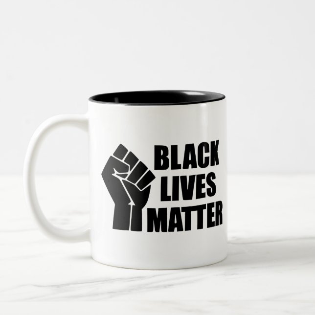 Tasse 2 Couleurs Black Lives Mato - Logo BLM (Gauche)