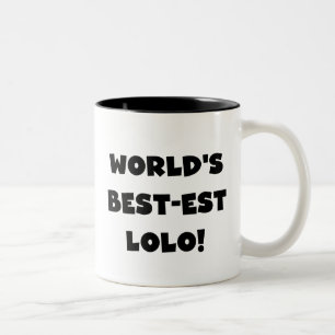 Tasse 2 Couleurs Black Text Meilleurs T-shirts et cadeaux Lolo
