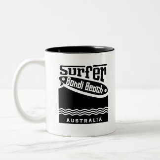 Tasse 2 Couleurs blanc de surfer de plage du bondi 10