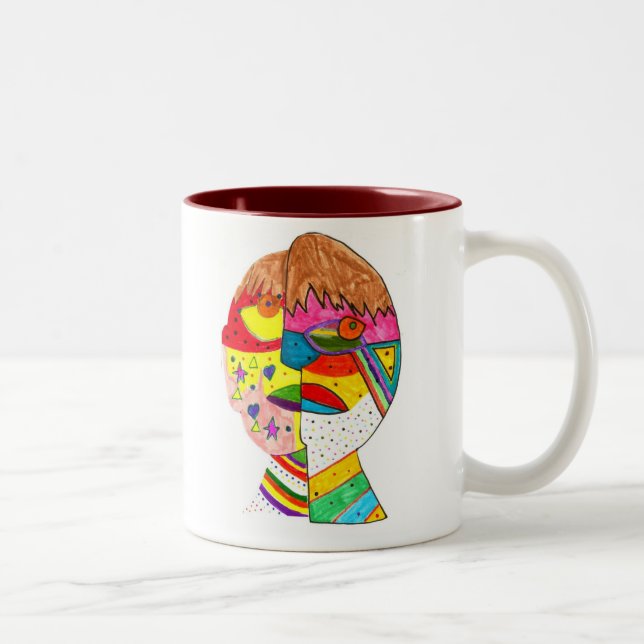 Tasse 2 Couleurs blanc-morganr (Droit)
