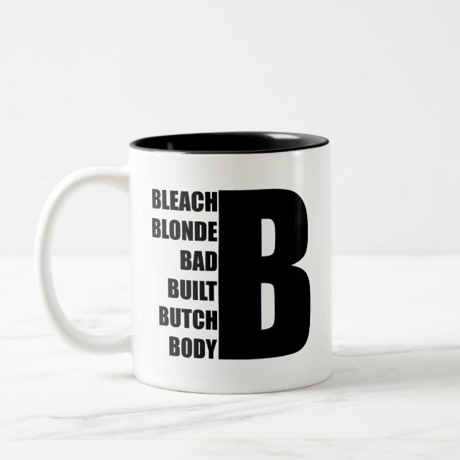 Tasse 2 Couleurs Bleach Blonde Mauvais Construit (Gauche)