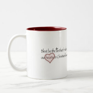 Tasse 2 Couleurs Blest Be the Cravate That Binds Christian Hymn
