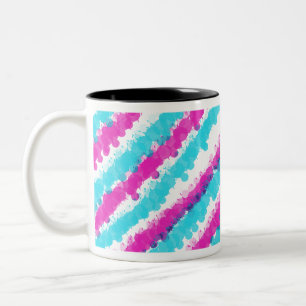 Tasse 2 Couleurs Bleu et rose brillant