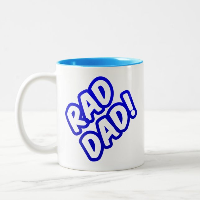 Tasse 2 Couleurs Bleu mignon Rad Papa (Gauche)