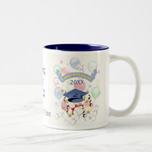Tasse 2 Couleurs Bleu mortier et diplôme