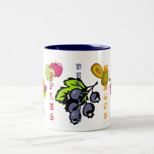 Tasse 2 Couleurs Bleuets à fruits