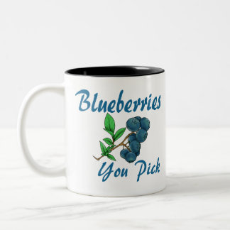 Tasse 2 Couleurs bleuets que vous choisissez