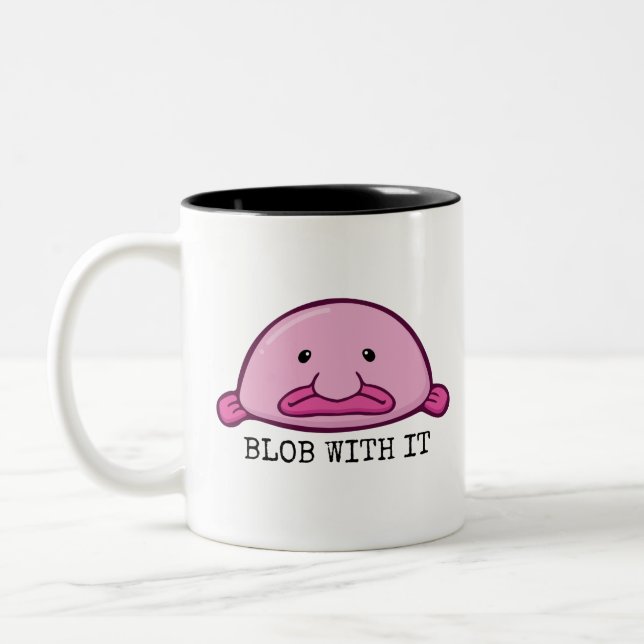 Tasse 2 Couleurs Bloquer avec / Blobfish (Gauche)