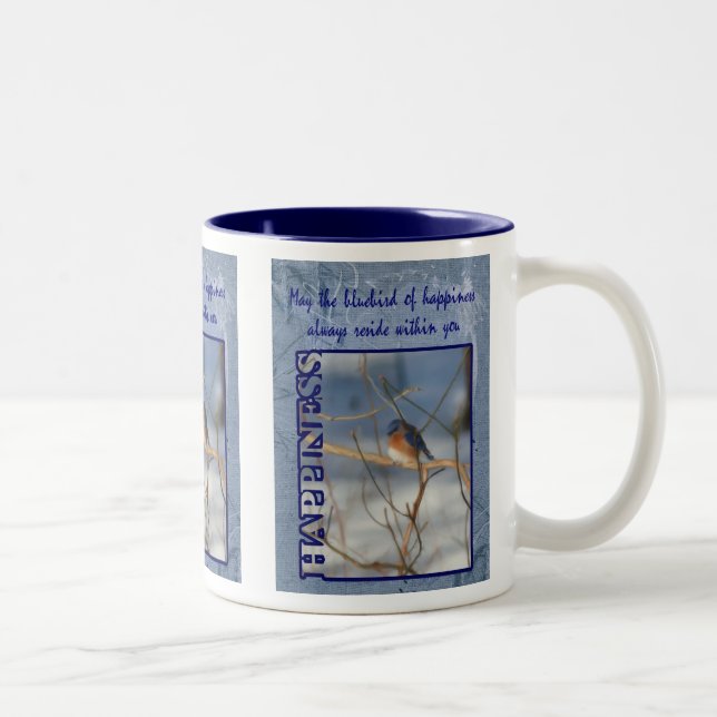 Tasse 2 Couleurs Bluebird Of Happiness Inspiration (Droit)